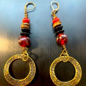 Multi colored earrings